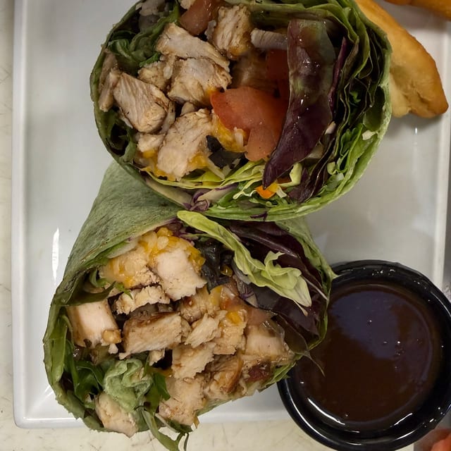Jerk Chicken Wrap.