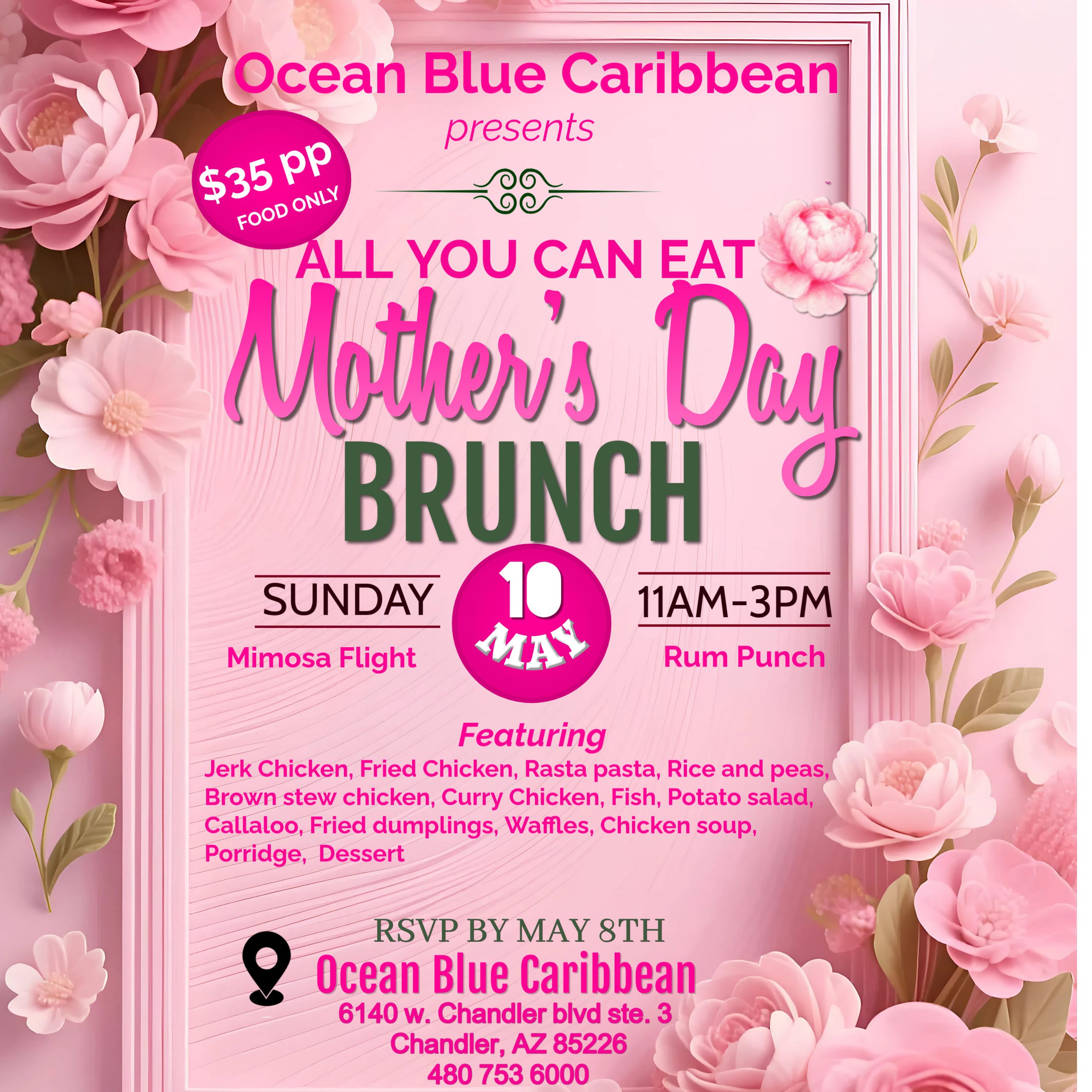 All you can eat brunch (drink not included).