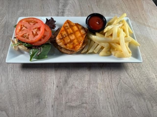 Salmon Burger.