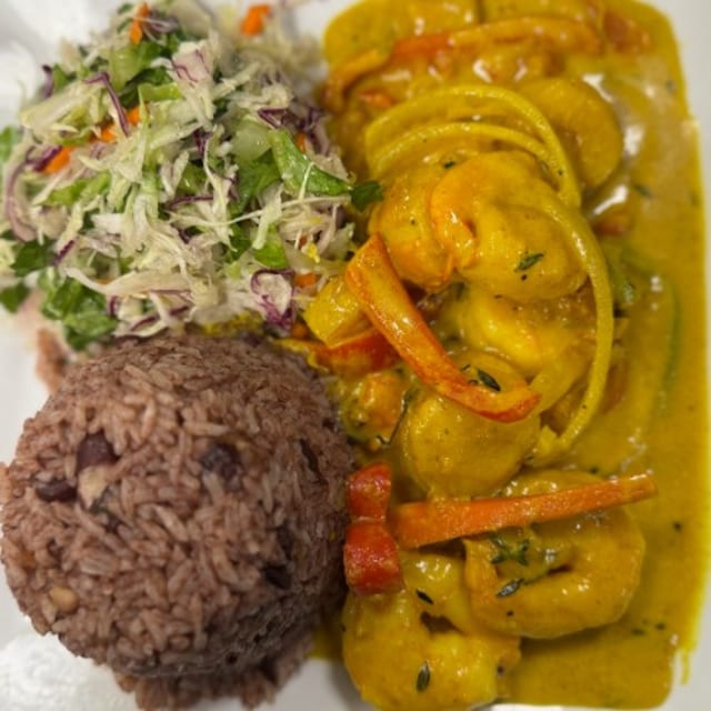 Coconut Curry Scallop & Shrimp.