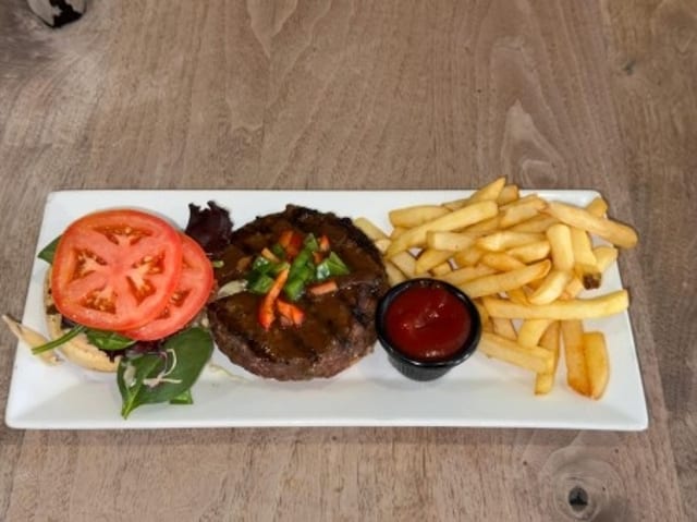 Spicy Beef Burger.