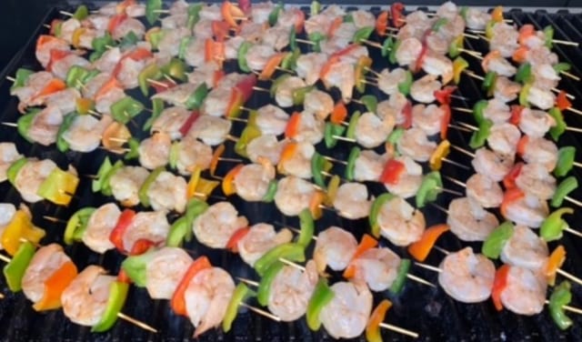 Side Shrimp Skewer.
